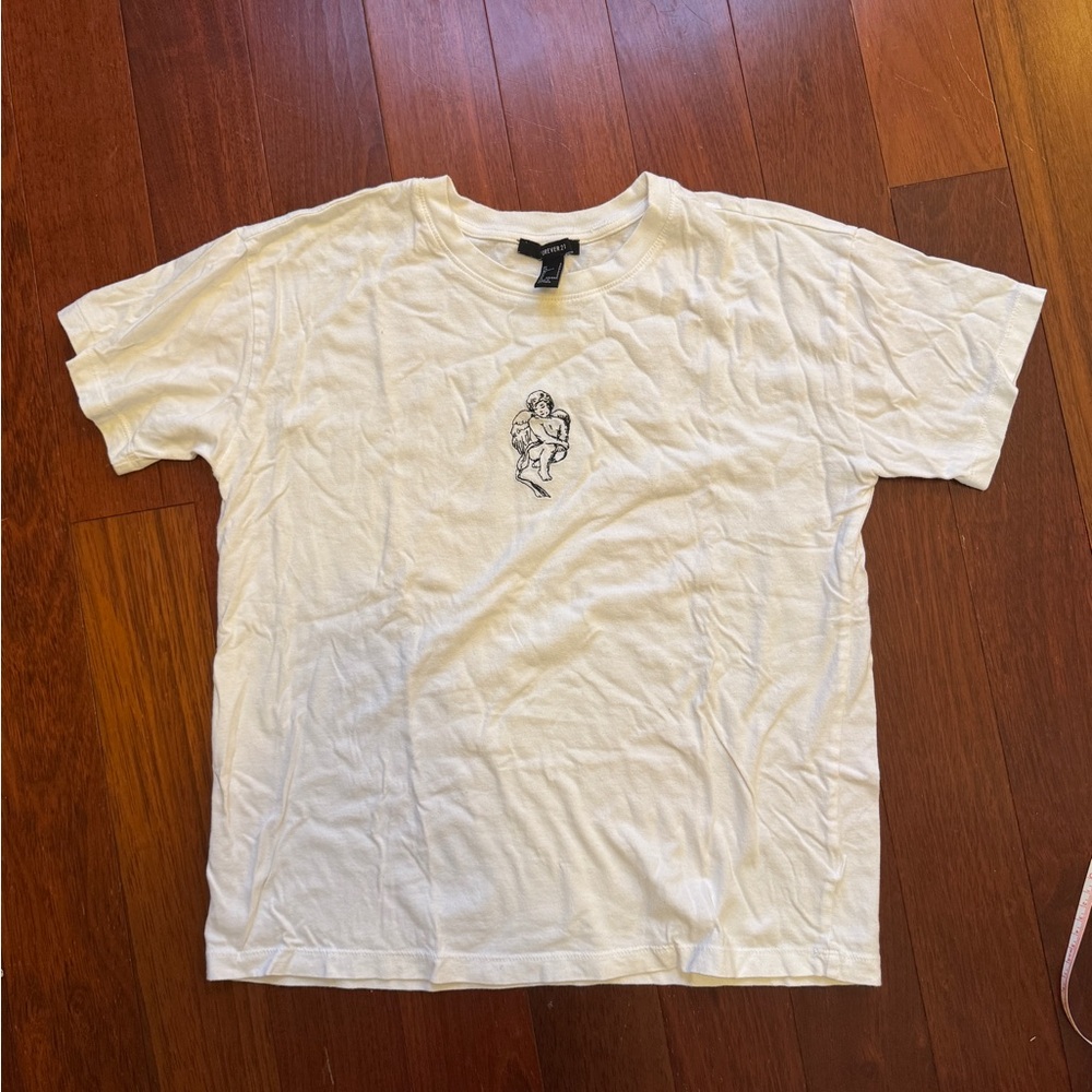 White Graphic Crewneck T-Shirt